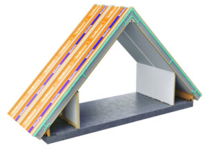 scharnierende prefab dakelement