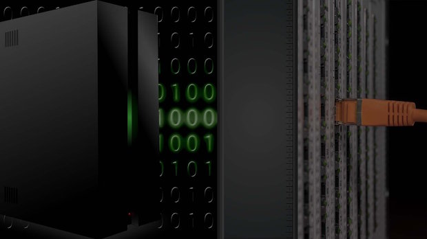 Visualisatie van een netwerk/internetverbinding