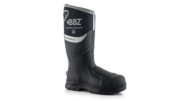 Zwarte BBZ9000BK veiligheidslaars met hoog model en antislipzool