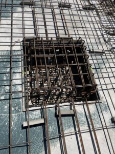Detail van correct aangebracht wapeningstaal volgens de eisen van BRL 0507.